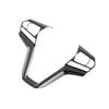 Decoration For Isuzu D-Max Dmax    Accessories Carbon Fiber Car Steering Wheel Panel Frame Cover Trim Sticker