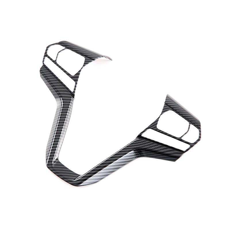 Decoration For Isuzu D-Max Dmax    Accessories Carbon Fiber Car Steering Wheel Panel Frame Cover Trim Sticker