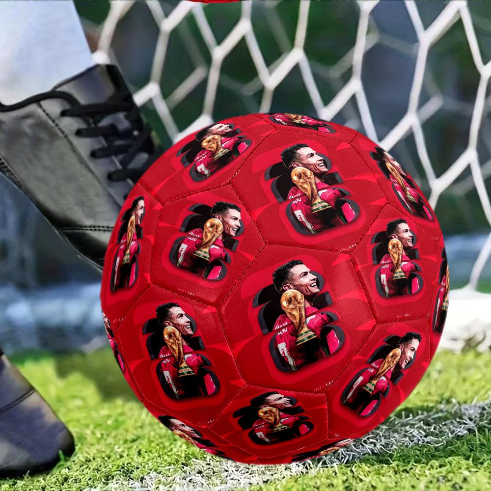 Cristiano Ronaldo5 Taglia 5 Calcio Pallone da Calcio Cucito a Macchina Indoor/Outdoor Allenamento e Partite per Accessori da Calcio