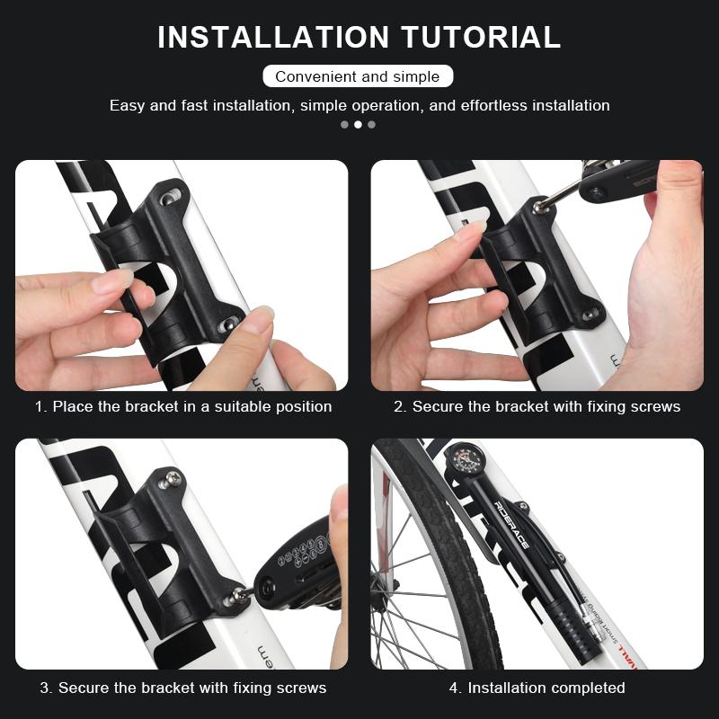 MTB Road Bike Inflator With Gauge Portable Aluminum Alloy Hand Tire Air Inflator Bicycle Pump For AV FV Presta Schrader Valve