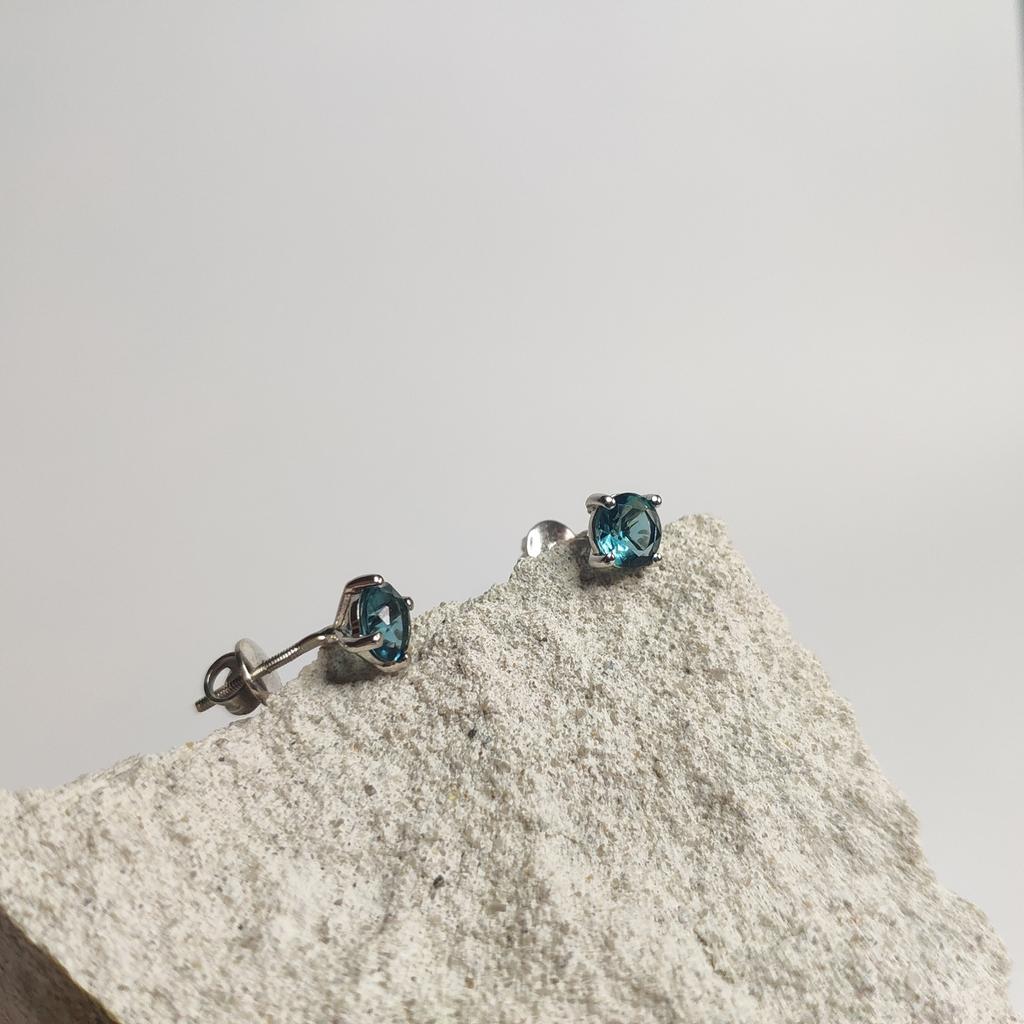 London Blue Topas Silberohrringe 1.264ct (2129516)
