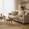 Soft Low Seat Wear-resistant Shoe Changing Chair Simple Small Footstool Ottoman  Living Room