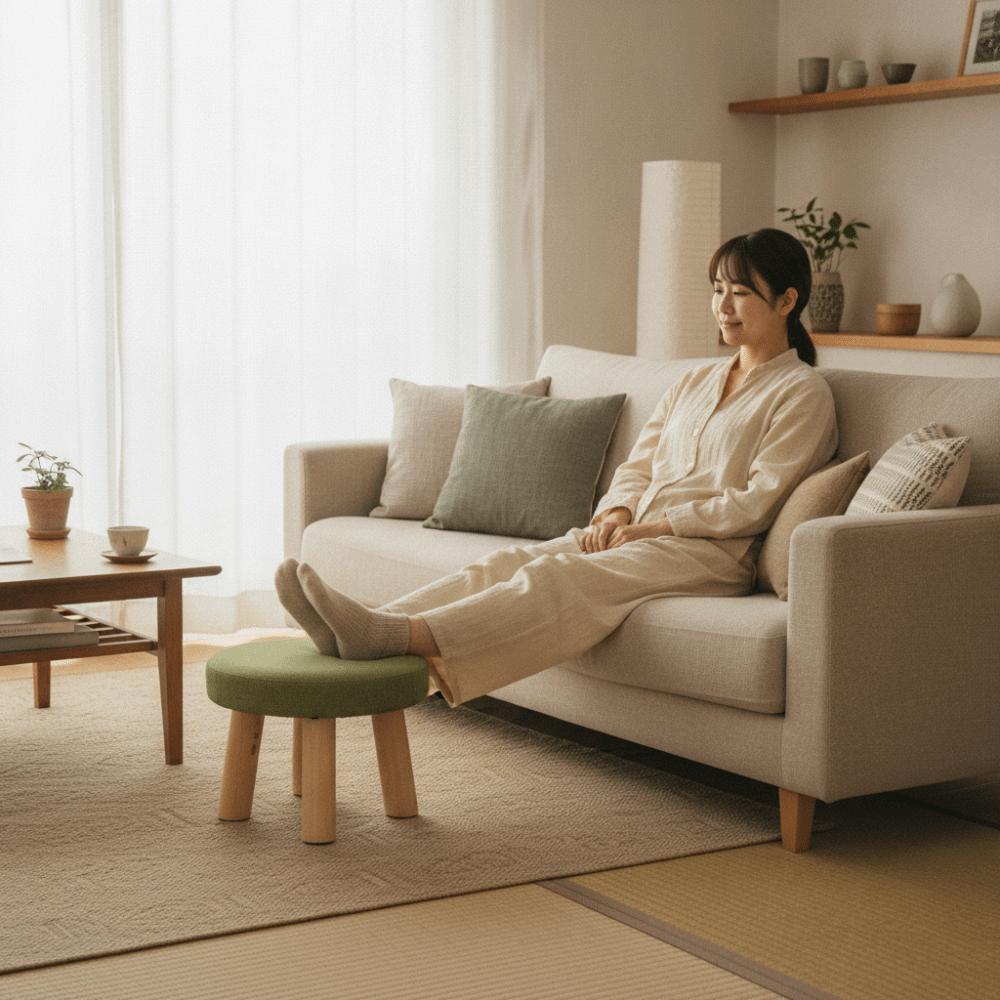 Soft Low Seat Wear-resistant Shoe Changing Chair Simple Small Footstool Ottoman Living Room
