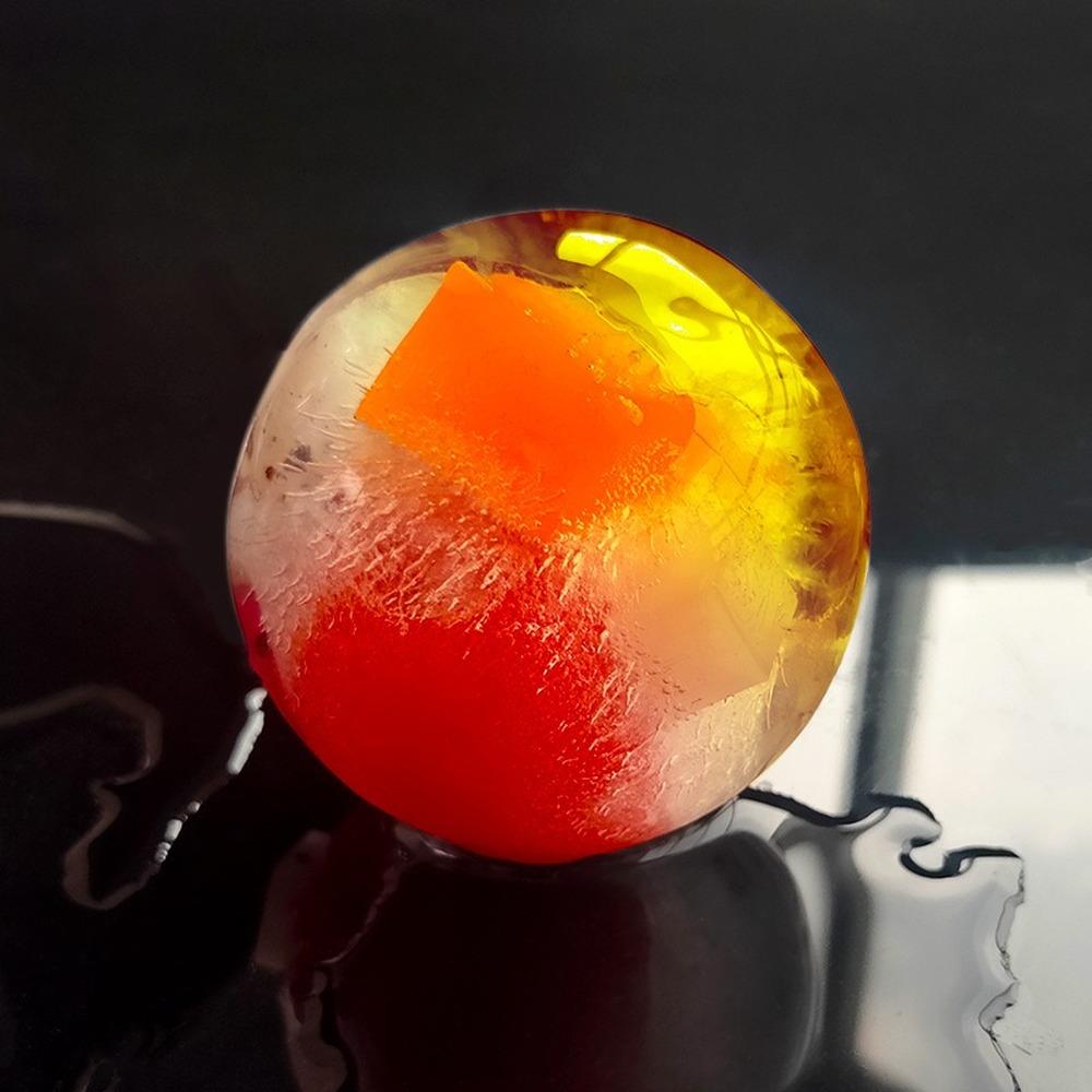 1Pc  Whiskey Ice Cube Mold Silicone PP Round Big Ice Tray Bar Plastic Easy Release Ice Ball Mold Kitchen Accessories