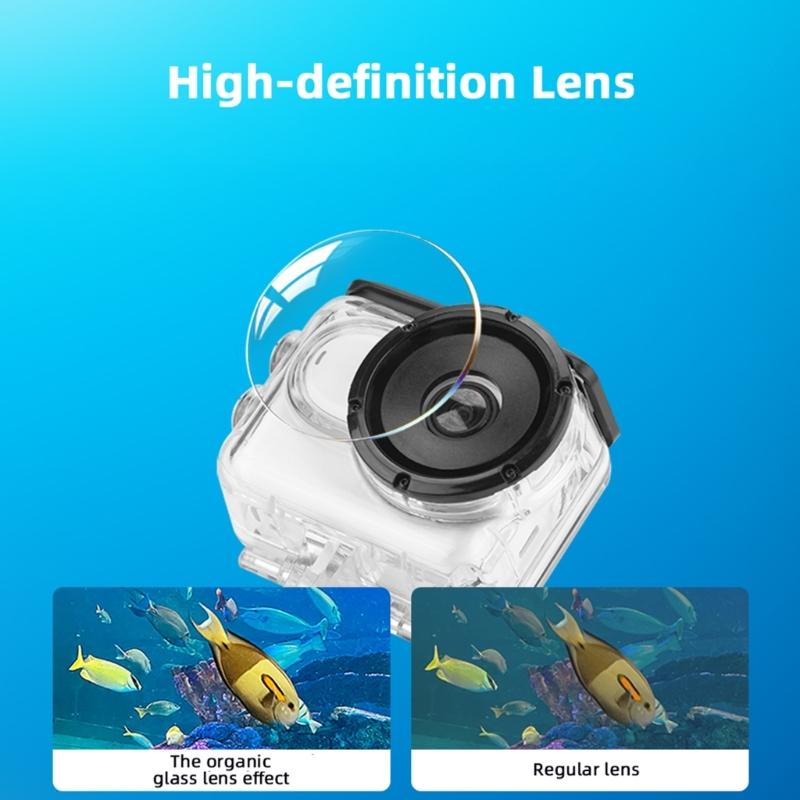 Tauchgehäuse Schutzgehäuseabdeckung Optionale Touch-Funktionalität Für 360 GO3/3S Kamera Tauchfähig Bis Zu 98 Fuß