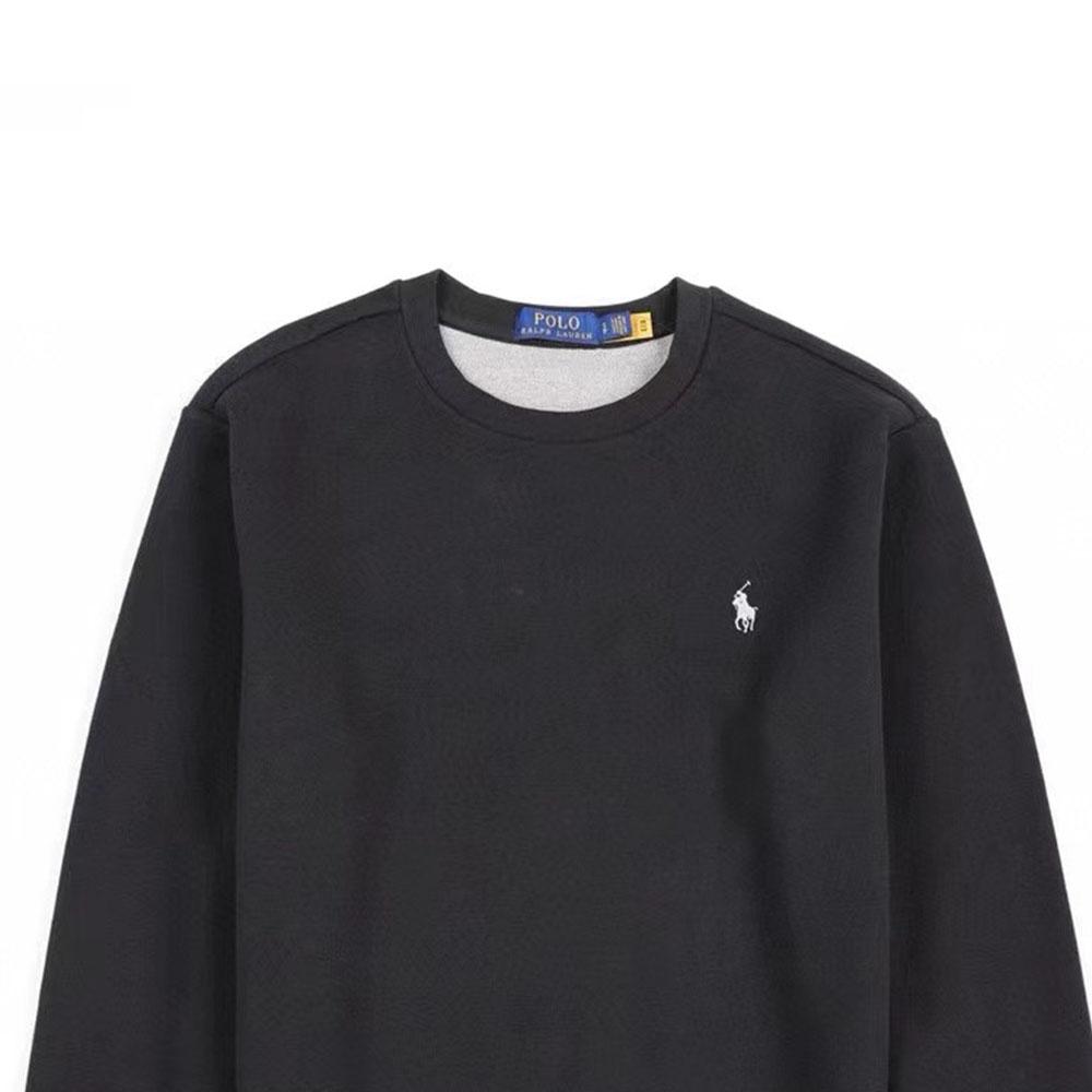 Polo Ralph Lauren FW24 Pony Embroidered Crew Neck Long Sleeve Sweatshirt Men sweatshirt Black 710634932-012