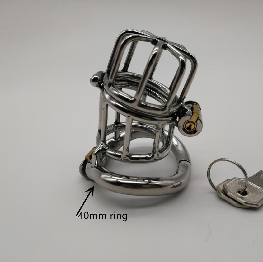 Prevent Extramarital Sex,Ergonomic Stainless Steel Stealth Lock Male Chastity Device,Cock Cage,Penis Ring Lock,Chastity Belt, M141