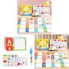 Childrens Water Magic Puzzle Book With Reusable Stickers For Early Education And Focus Development