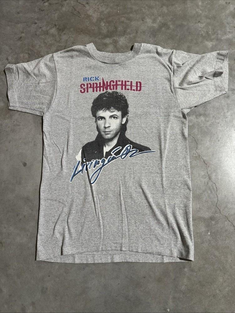 Rick Springfield White Color Tee Shirt Gift For Fan Unisex T-Shirt