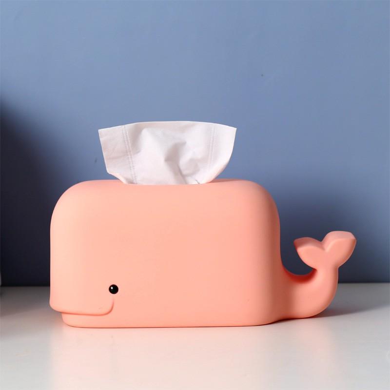 Silicone Tissue Box With Phone Stand Desktop Organizer Cute Cartoon Design Living Room Bedroom Kids Safe Home Use