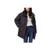 Levis FW22 Solid Color Mid-Length Long Sleeve Down Jacket Women Outerwear Black A5179-0000