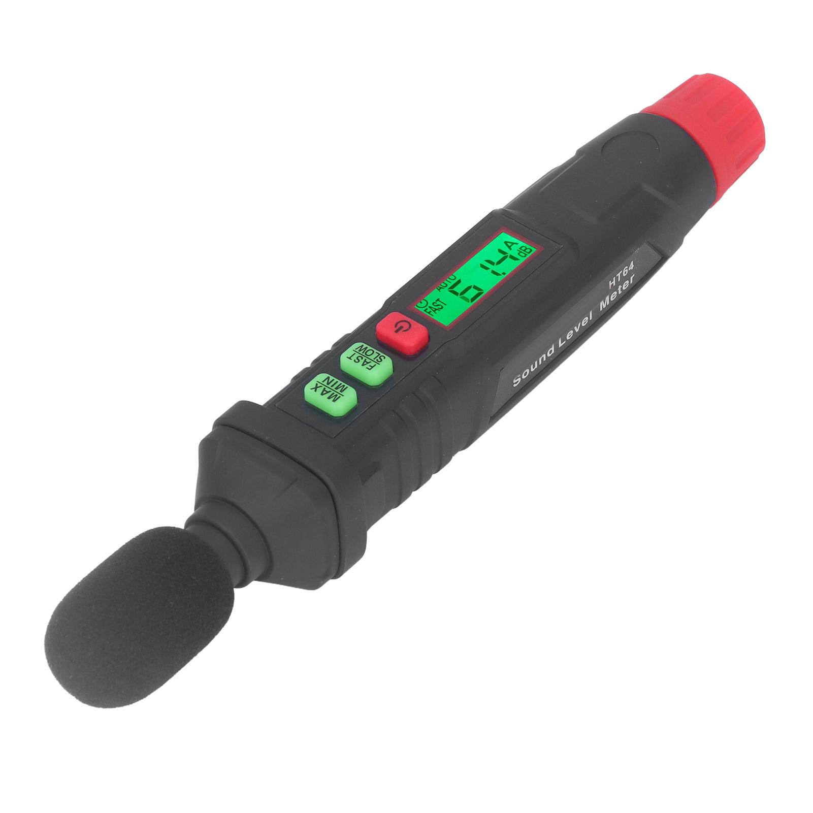 

Sound Level Meter Decibel Noise Detection Mini Portable 30dB 130dB with Backlit Display HT64