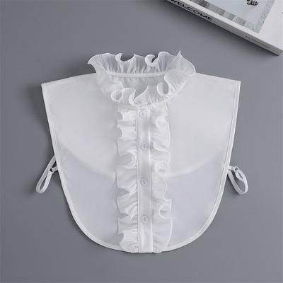Camicia Classica in Chiffon Colletto Falso per Camicia da Donna Staccabile Regolabile Colletto da Donna Pizzo Abbigliamento Blusa Colletto Falso Donna