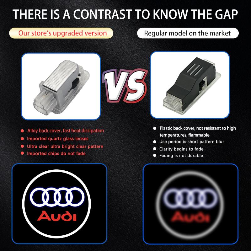 Led Emblem Lamp Car Door Welcome Lights For Audi S line A3 A4 A5 A6 B6 B7 B8 C5 C6 C7 A7 A8 Q3 Q5 Q7 TT S3 S4 S5 Car Accessories