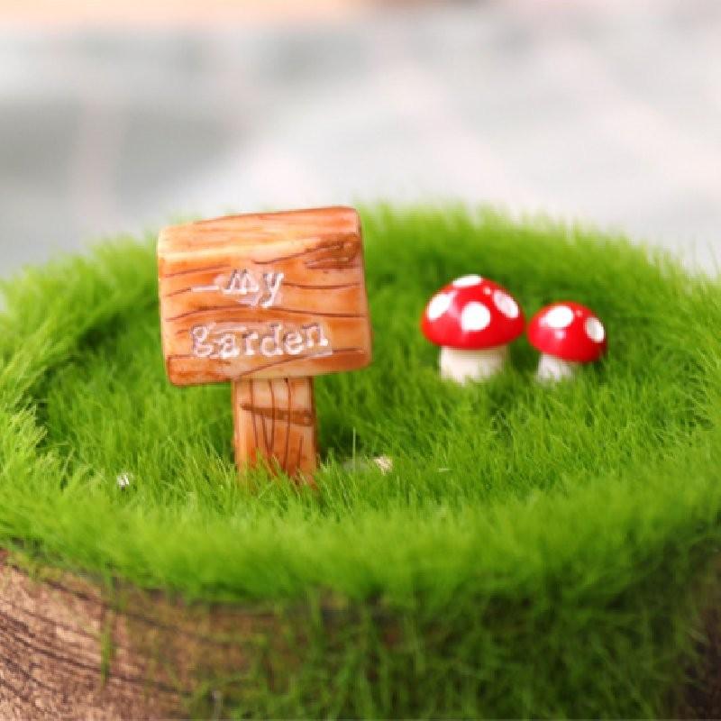 Resin Craft Forest Directional Signpost Decorating Ornaments For Micro Landscape Diy Assembly
