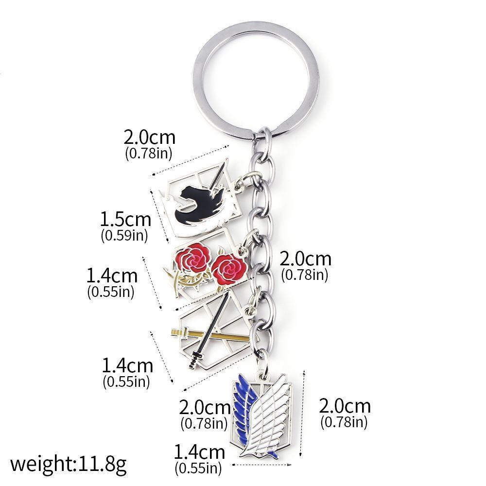 Anime Keychain Legion Emblem Pendant Keyring for Women Men Cosplay Jewelry Gift