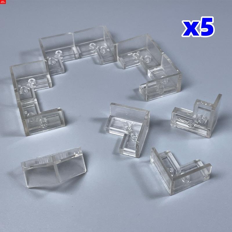 Non-Toxic 50Pcs/Lot Moc Bricks Transparent Clear Plate Block 1X1 1X2 1X4 1X6 02426 4070 Educational Building Blocks Kids Toys