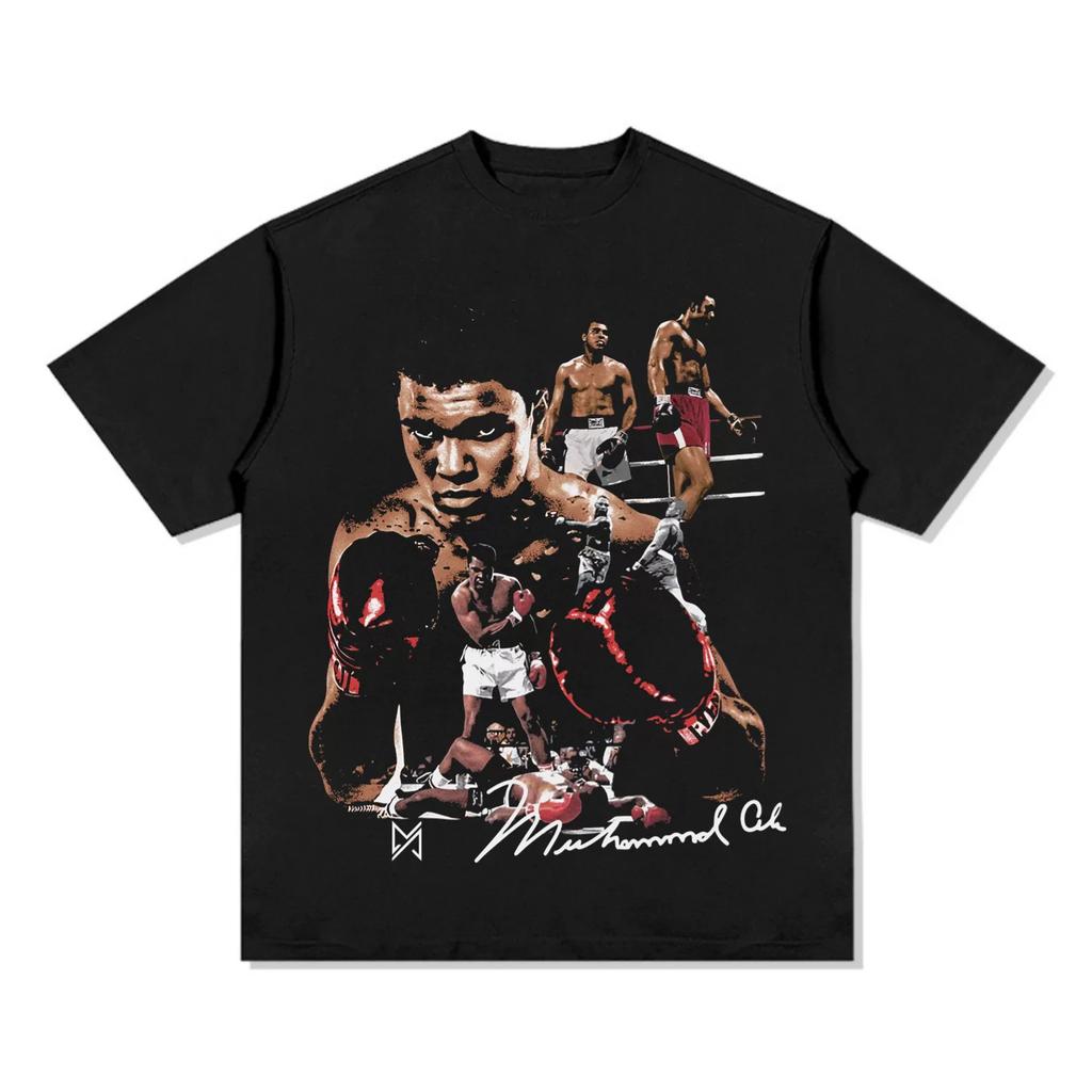 Muhammad Ali Legendary Boxer TShirt Oversized Vintage Boxing Cotton Tee GOAT of Boxing Unisex Women Retro Streetw