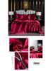 Japanese Style Silky Solid Color Bedding Set - Includes Sheet and Two Pillowcases for a Cool, Nude Sleeping Experience in Summer.