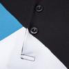 Classic Men's Lapel Tee Top Short Sleeve Splicing T Shirt With Premium Cotton Blend