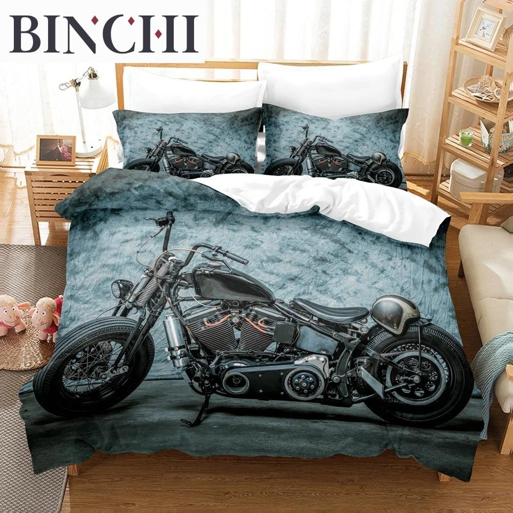 Motor Dekbedovertrek Set Raceauto 3d Dekbedovertrek Set Dekbed Bed 140x200cm Maat Voor Kinderen Mode Luxe Coole Auto Decor Thuis