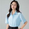 Summer Women's Short-Sleeve Loose Casual White Shirt - Korean OL Style