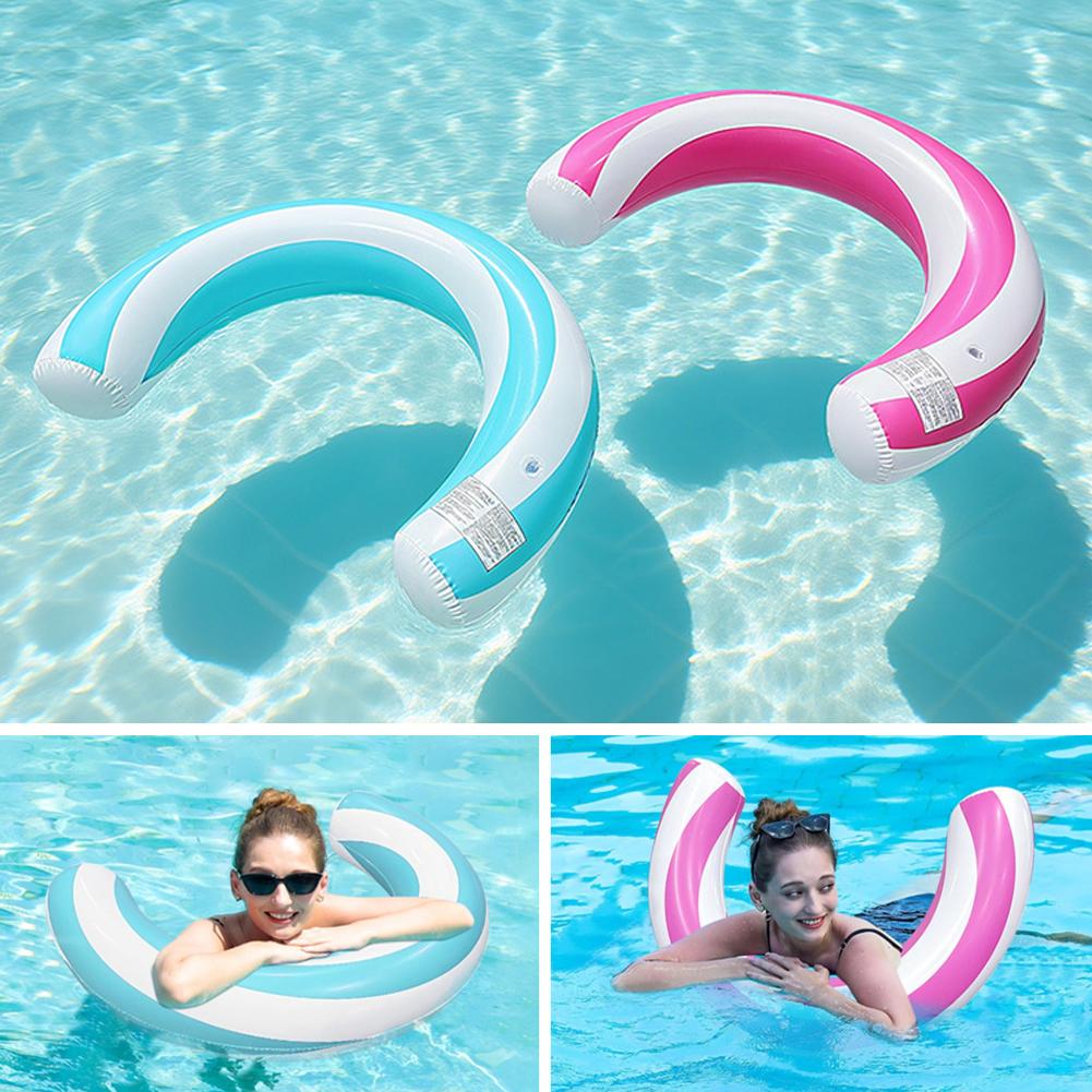 Makaron do pływania PVC Szczelny Pływający Kształt U Pływak do basenu dla dorosłych Ponton dmuchany na plażę Jezioro Rzeka Imprezę Outdoor Lato