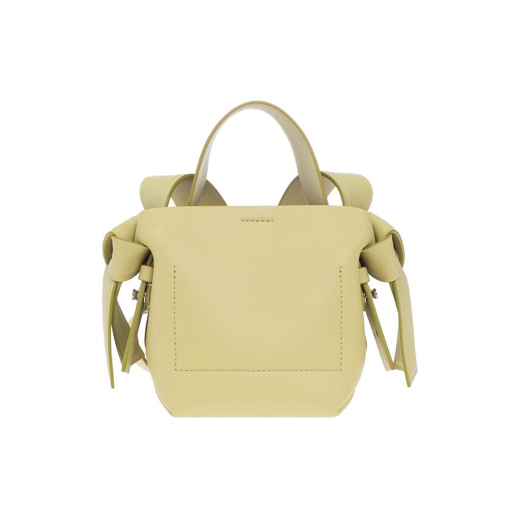 Acne Studios Embossed Logo Snap Closure Leather Shoulder Crossbody Handbag Women Handbags Apple-Green A10095-ABD