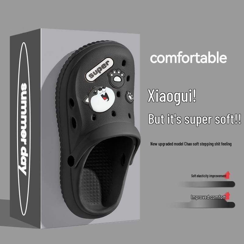 Women's Hole Shoes Non-Slip Sandals - Breathable, Soft Sole, Wear-Resistant Beach EVA Slippers