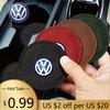 For VOLKSWAGEN VW 2Pcs Anti-Slip Car Silicone Coaster For Volkswagen Vw Tiguan Jetta Mk6 Scirocco Polo Touran Golf Auto Interior