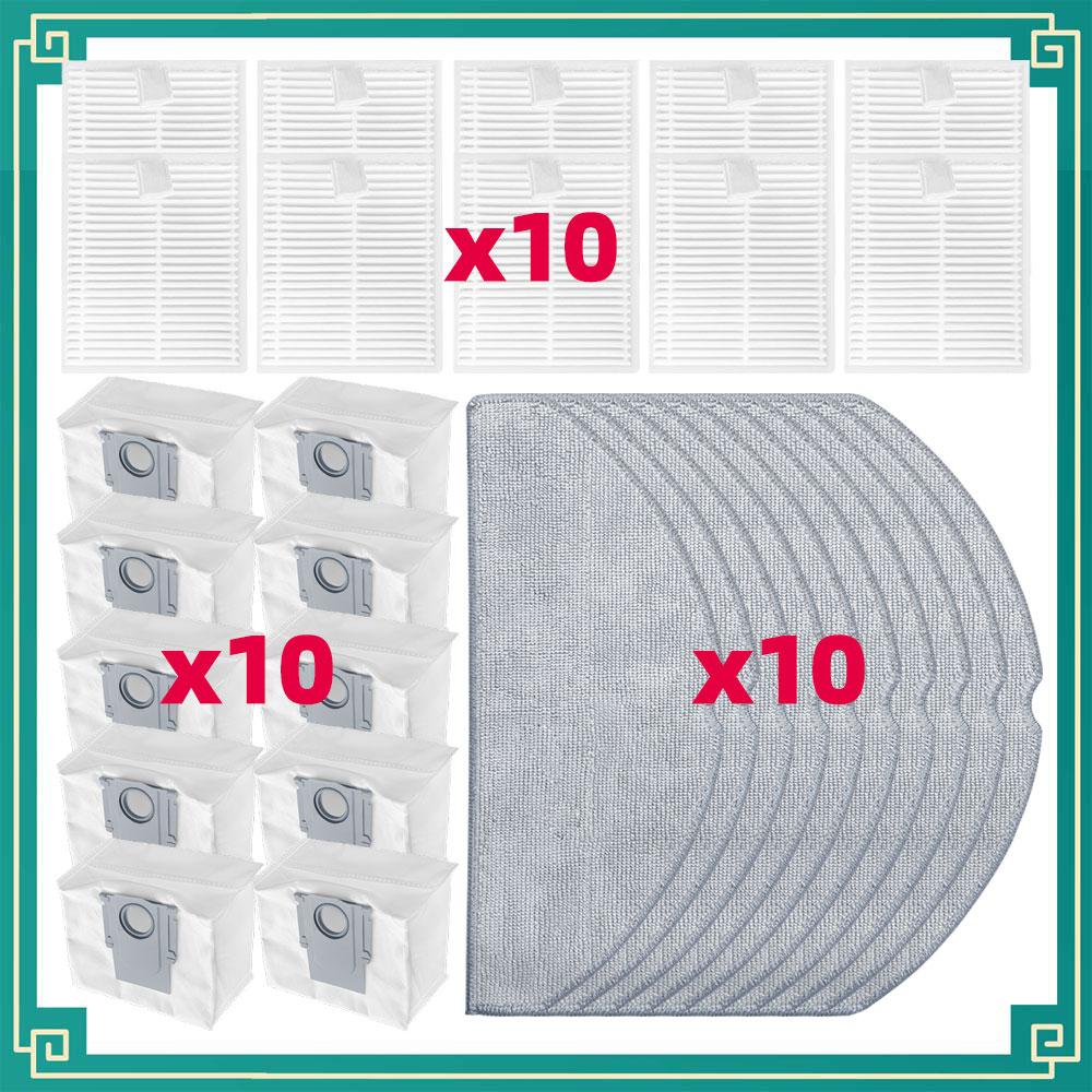 Fit For Roborock Q7 M5 / Q7 M5+ / Q7 L5 / Q7 L5+ / Q7 TF / Q7 TF+ / Q7B / Q7T+ Parts Main Side Brush Filter Mop Cloth Dust Bag