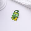Alloy Unique Cartoon Character Brooch With Colorful Juicy Aesthetic Beverage
