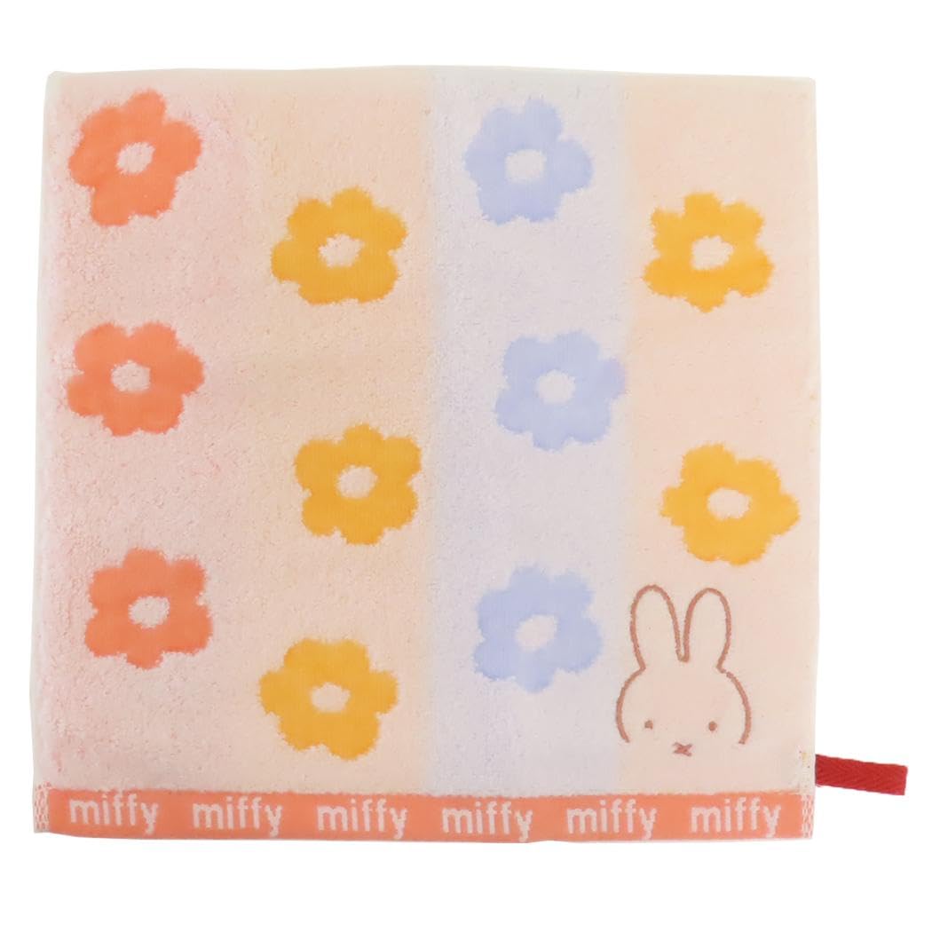

handkerchief with a flower pop design featuring Miffy Pop-patterned
