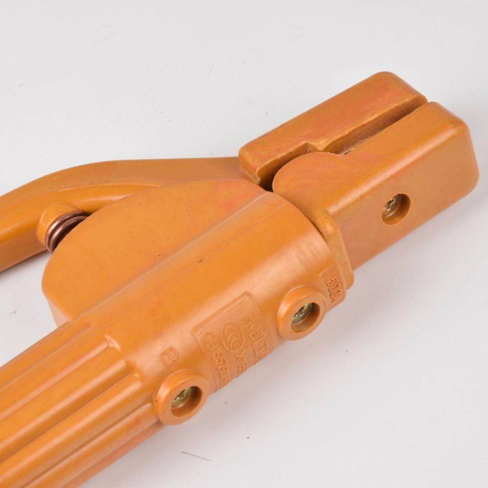 Heat Resistant Welding Tongs Insulated Handle Heavy Duty Welding Electrode Holder Labor-Saving Design Ergonomic