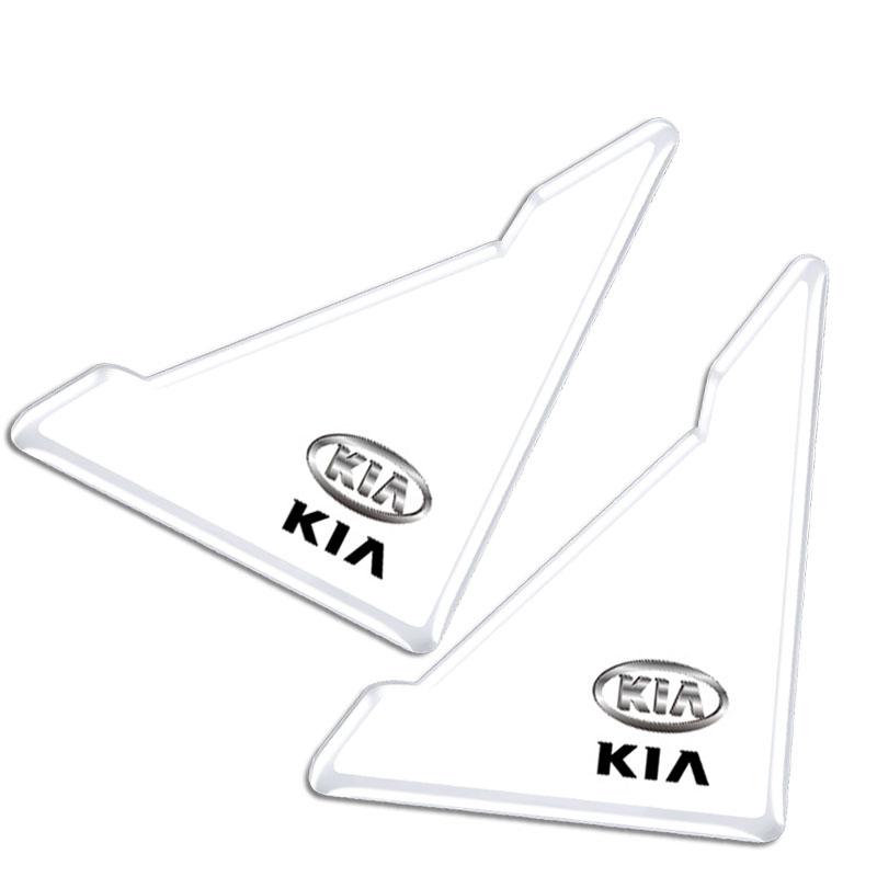 XQNW2 Car Logo Sticker Door Corner Collision Anti-scratch Protection For Kia Sportage Ceed Picanto Rio ProCeed Niro K7 K8 Ray XCeed K9