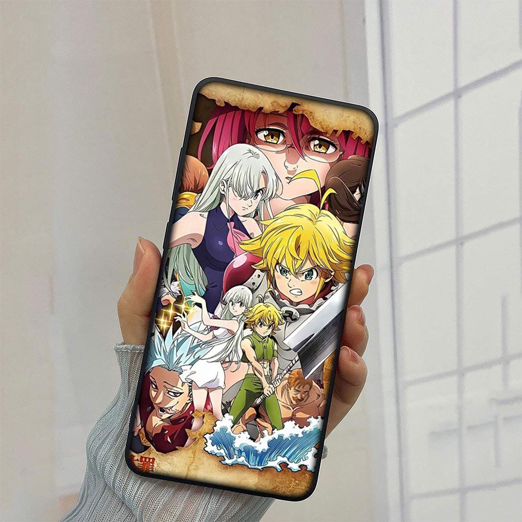 Anime Sedm smrtelných hříchů Meliodas Kryt na telefon pro Samsung Galaxy A10 A20 A53 A30 A31 A32 A50 A51 A52 A12 A33 Měkký TPU kryt