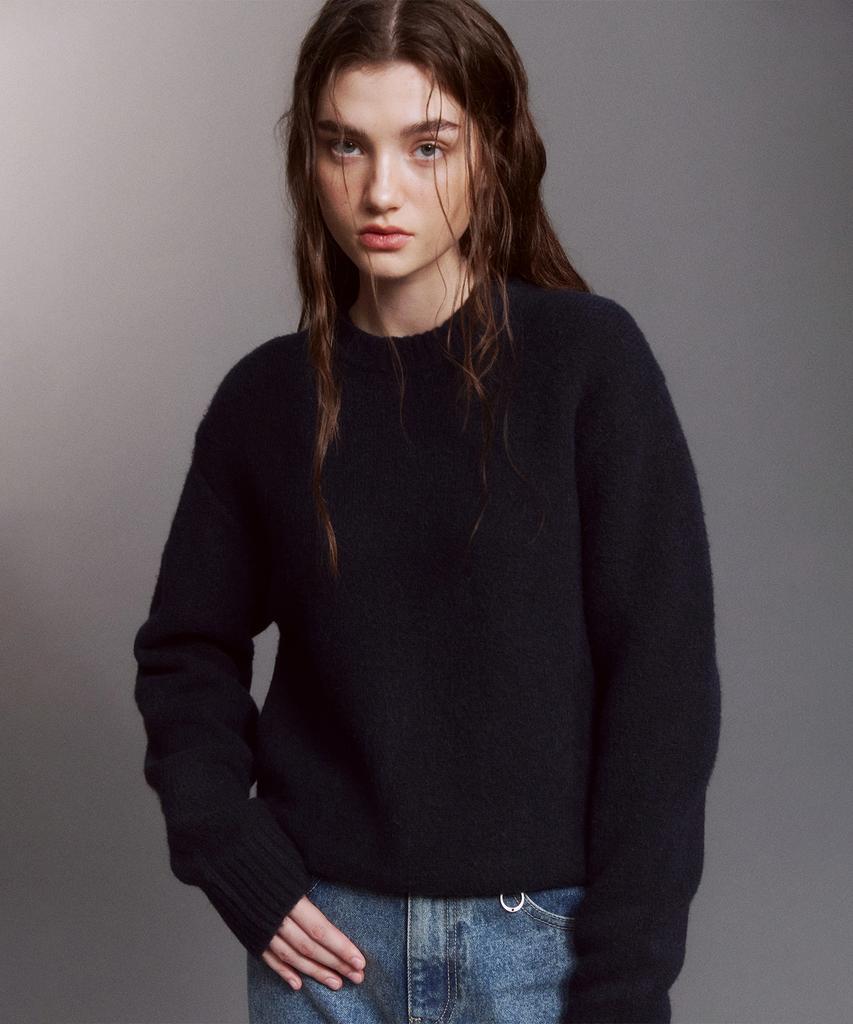 DTHIRTYONE Cozy Hairy Sweater (Dark Navy)