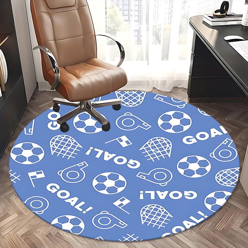 Goal! Soccer Office Carpet Chair Mats, Sports Themed Rug for Home Decor, Office, Living Room, Bedroom, Gift Idea1118071a