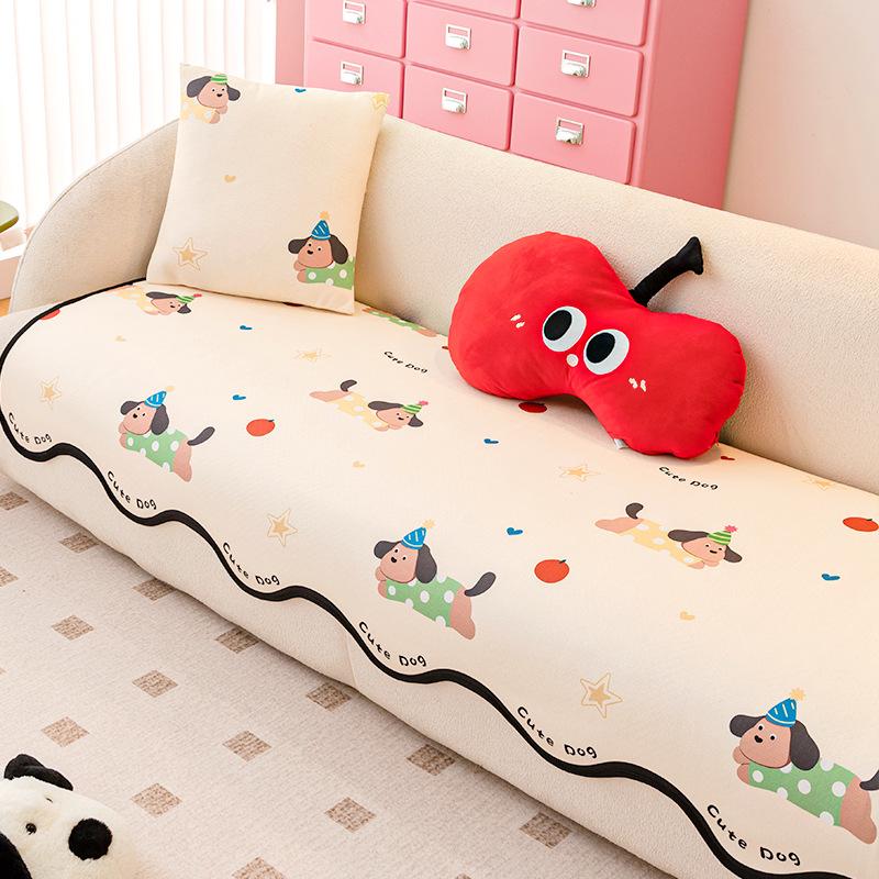 

Dopamine Special-Shaped Sofa Cover Cloth, High-End Sense Universal In All Seasons New Cartoon Sofa Seat Cushion Non-Slip Cover Cloth 90*70cm