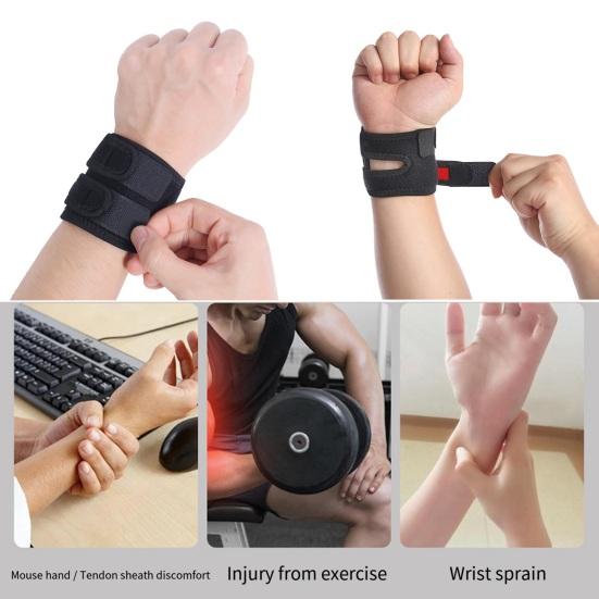 Yousheng Sports Wrist Compression Strap for Men Women, Breathable Adjustable Wrist Support Wrap, Sprain Prevention Basketball Fitness Wrist Brace