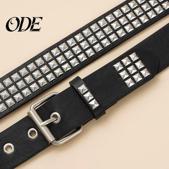 Cintura Stile Rock Punk con Borchie Quadrate Regolabile Accessorio Borchiato Cintura Donna Ragazze Accessori Scena Gotica Retro