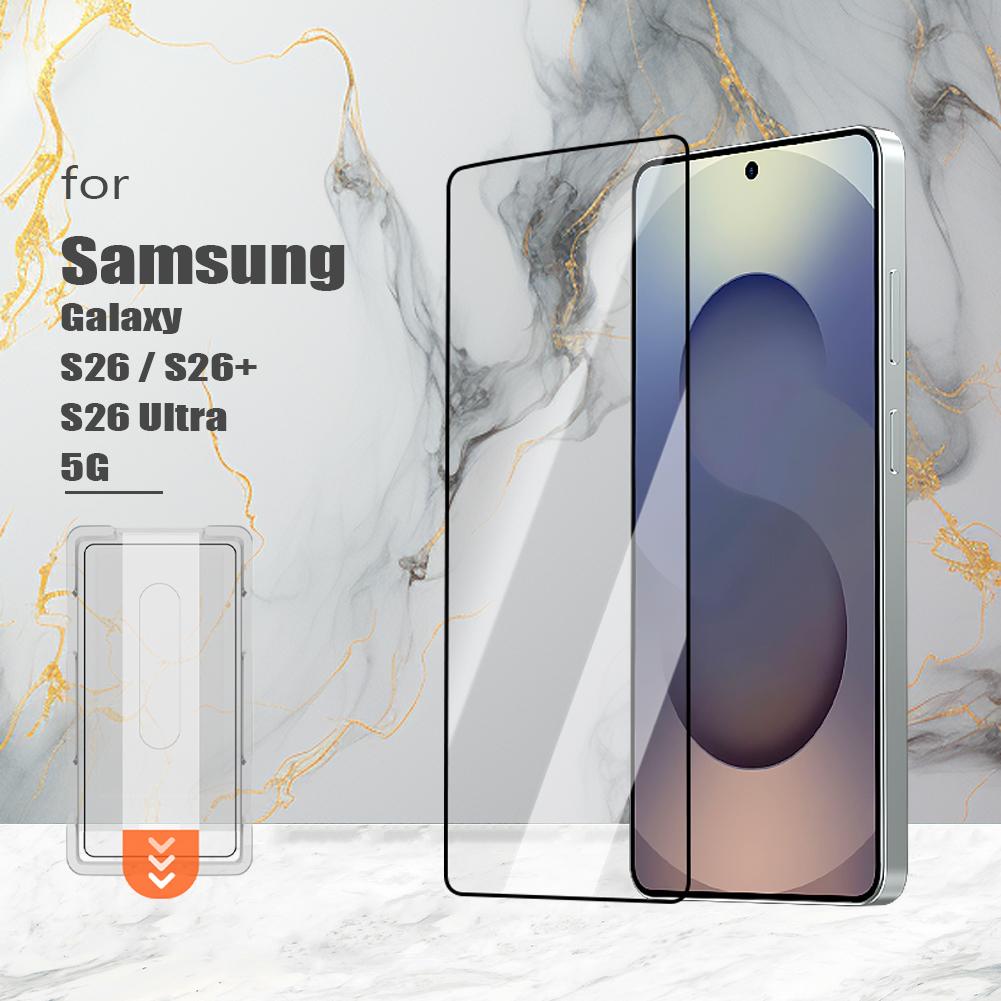 LeReach CF For Samsung Galaxy S26 Ultra S26 Plus 5G 2pcs Tempered Glass Film Dust-Free Seal Invisible Fit Screen Protector