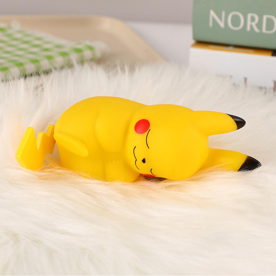 Pikachu Gengar Night Light Cute Anime Soft Light Bedroom Bedside LED Light Vinyl Desk Decoration Christmas Children's Toy High Quality Gift