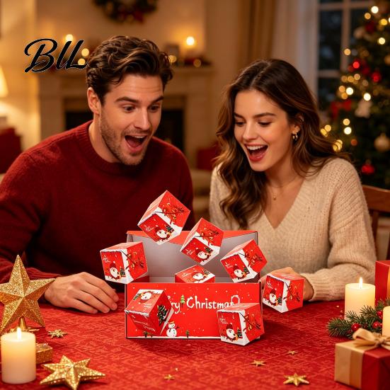 Decorative Gift Box for Cards Christmas Explosion Money, Folding Bouncing Box, Birthday Pop Up Cash Money Envelope Christmas, Birthday, Anniversary