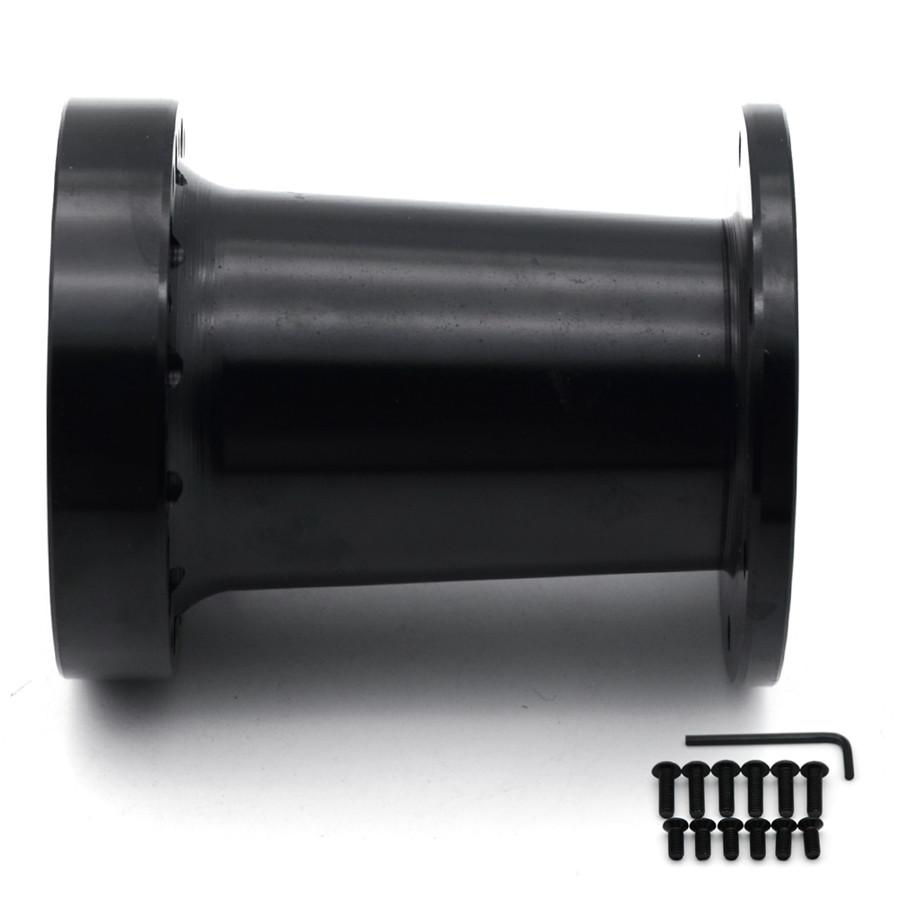 4 Inch 101mm Aluminum Steering Wheel Hub Adapter Spacer Kit Black Universal