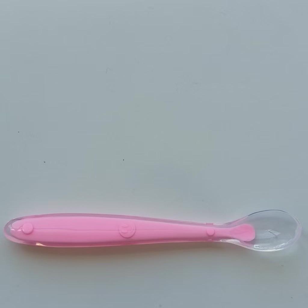 Baby Silicone Soft-Head Feeding Spoon for Infants and Children - Ideal for Soup and Food Supplements