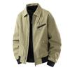 2025 Autumn Men's Fashion Casual Solid Color Lapel Jacket