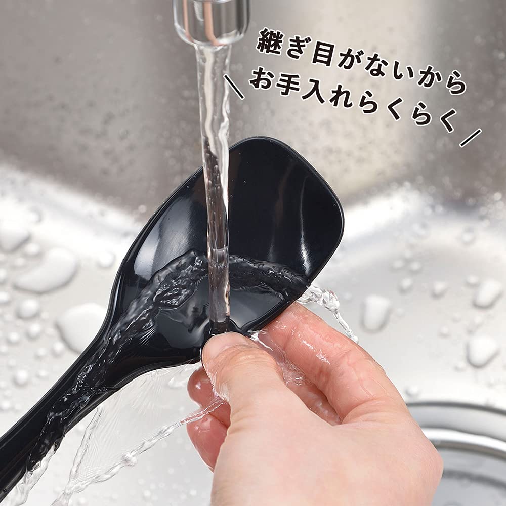 Shimomura Planning Silicone Cooking Set of Large and Small In Dishwasher Heat Can and Scoop with One Spoon Scratch the Frying Easy To Use In a Small