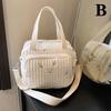 Mama Tasche Niedlicher Bestickter Bär Blume Handtasche Modische Schultertaschen Tragbar Große Kapazität Aufbewahrung Umhängetasche