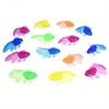 10er Set Kinder Weichgummi Goldfisch Baby Badespielzeug für Kinder Simulation Mini Wasserfisch Kind Lustig Schwimmen Strand Geschenke